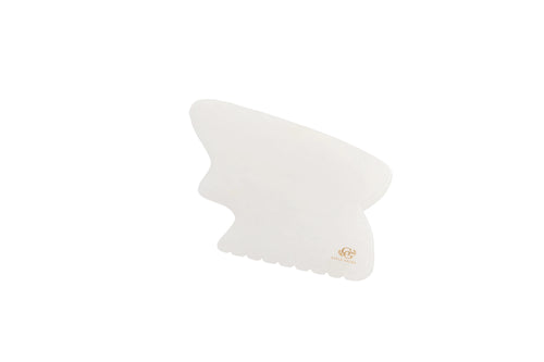 Clear Quartz Gua Sha Tool - Natural Face Sculpting Stone made from 100% natural clear quartz.