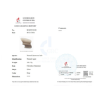 Natural gray agate gemstone grading certificate issued by Gem Research Center (GRC) in Bangkok, Thailand. The report identifies the stone as natural agate, weighing 100.17 grams, with a gray color and polished cabochon form.