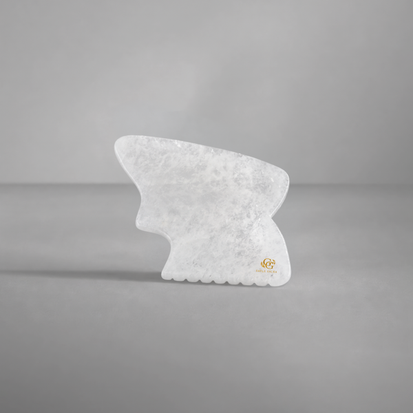 Gua Sha de Cuarzo Transparente